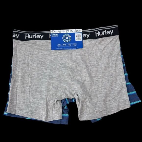NWT Hurley 2 Pack Men’s Boxer Briefs (Large/36-38”) - Picture 2 of 4